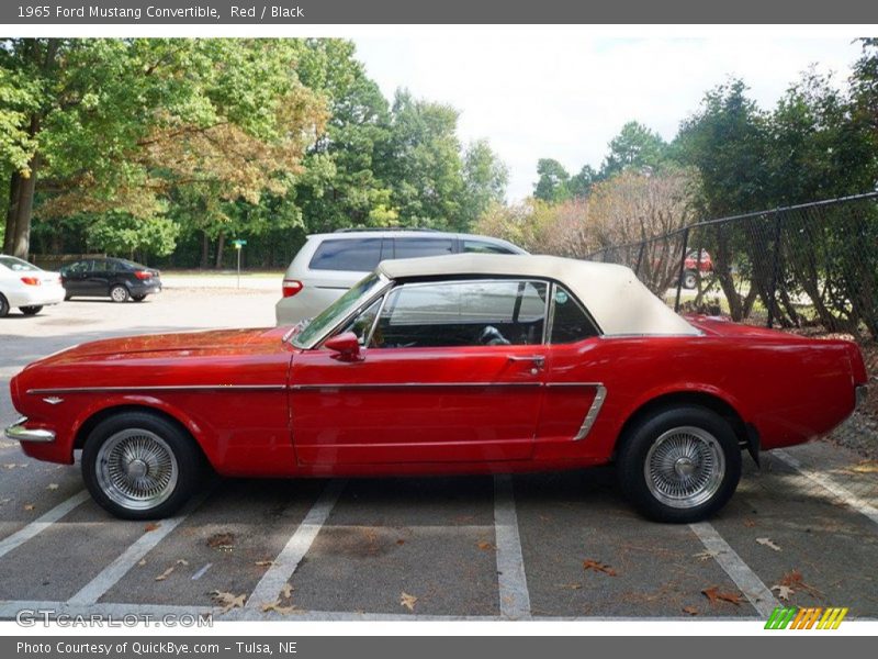 Red / Black 1965 Ford Mustang Convertible