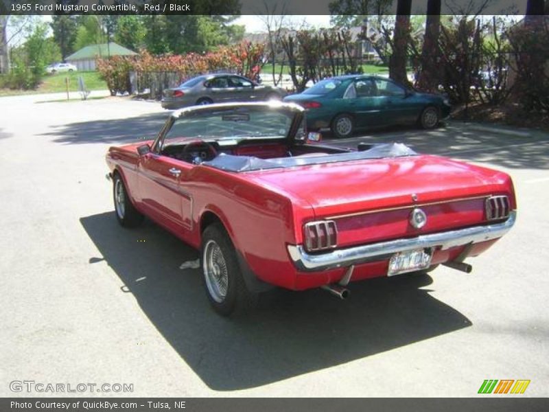 Red / Black 1965 Ford Mustang Convertible