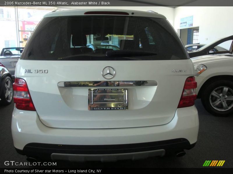 Alabaster White / Black 2006 Mercedes-Benz ML 350 4Matic