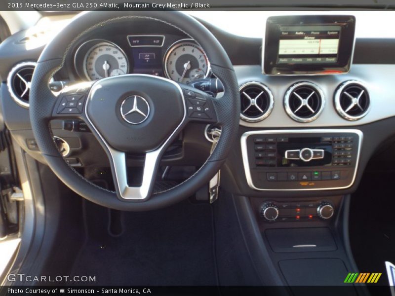 Mountain Grey Metallic / Black 2015 Mercedes-Benz GLA 250 4Matic