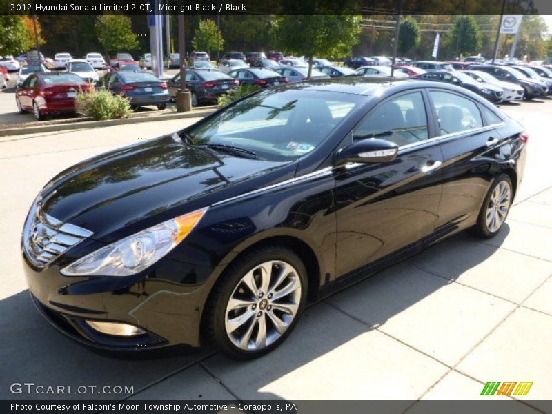 Midnight Black / Black 2012 Hyundai Sonata Limited 2.0T