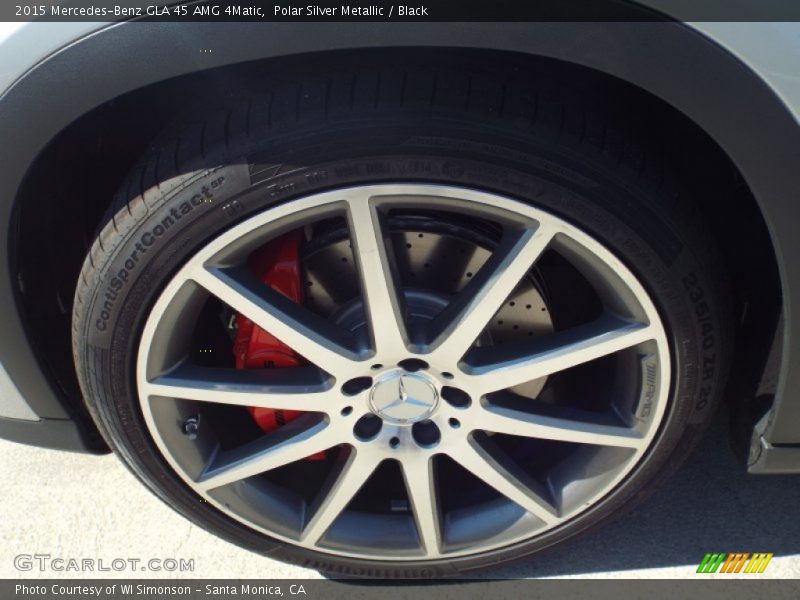Polar Silver Metallic / Black 2015 Mercedes-Benz GLA 45 AMG 4Matic