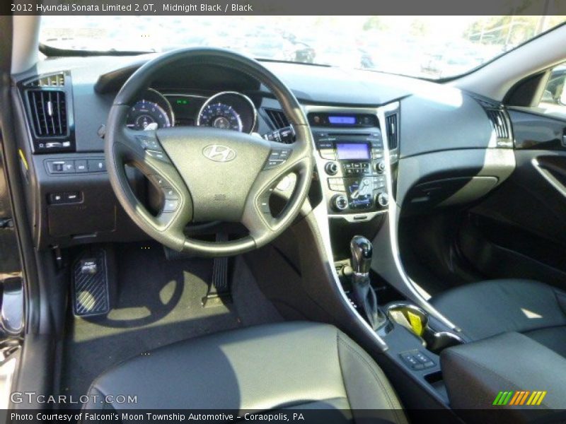 Midnight Black / Black 2012 Hyundai Sonata Limited 2.0T
