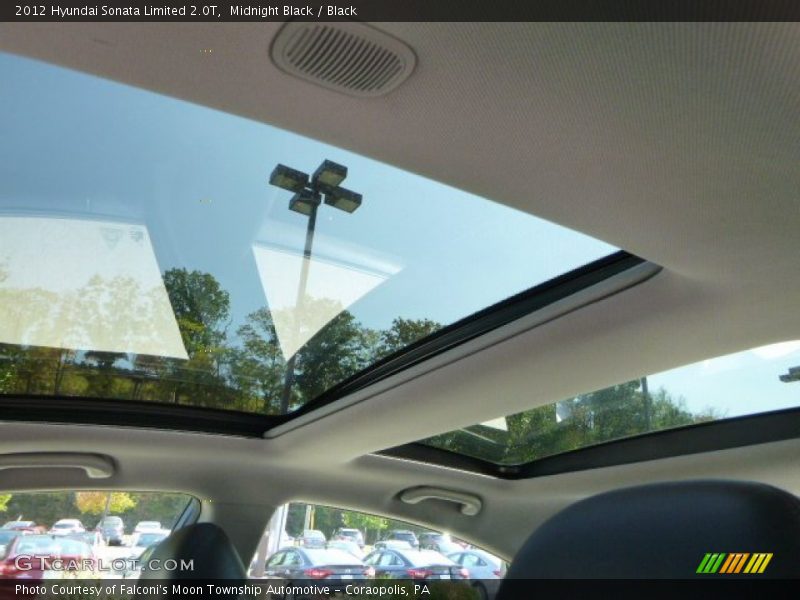 Midnight Black / Black 2012 Hyundai Sonata Limited 2.0T