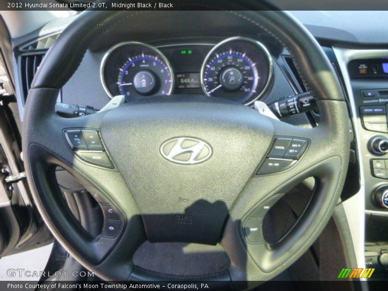 Midnight Black / Black 2012 Hyundai Sonata Limited 2.0T