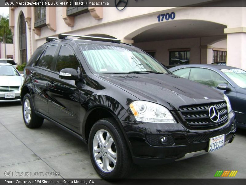Black / Macadamia 2006 Mercedes-Benz ML 350 4Matic