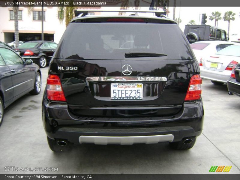 Black / Macadamia 2006 Mercedes-Benz ML 350 4Matic