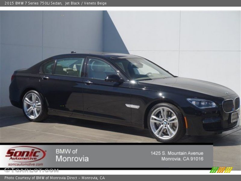 Jet Black / Veneto Beige 2015 BMW 7 Series 750Li Sedan