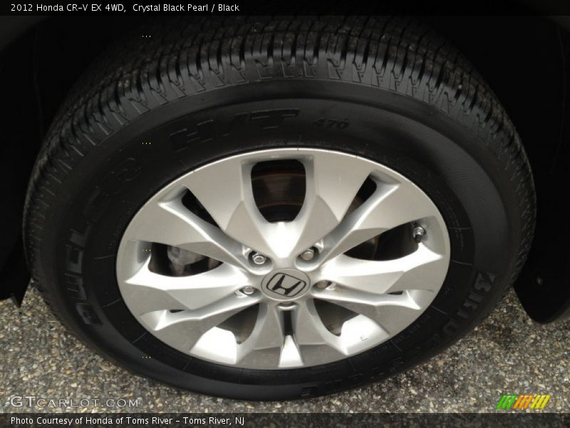 Crystal Black Pearl / Black 2012 Honda CR-V EX 4WD