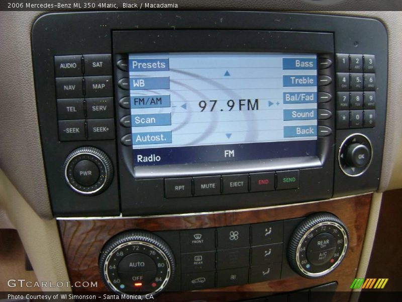 Black / Macadamia 2006 Mercedes-Benz ML 350 4Matic