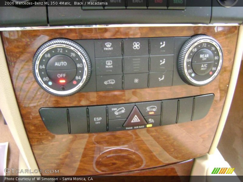 Black / Macadamia 2006 Mercedes-Benz ML 350 4Matic