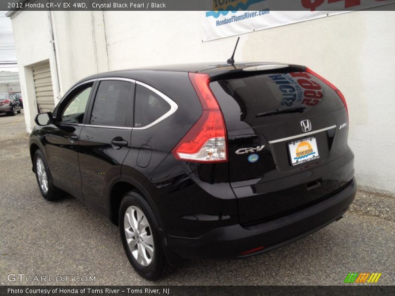 Crystal Black Pearl / Black 2012 Honda CR-V EX 4WD