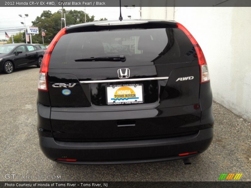 Crystal Black Pearl / Black 2012 Honda CR-V EX 4WD