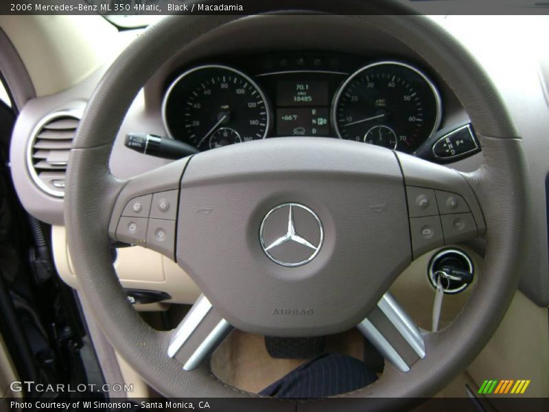 Black / Macadamia 2006 Mercedes-Benz ML 350 4Matic