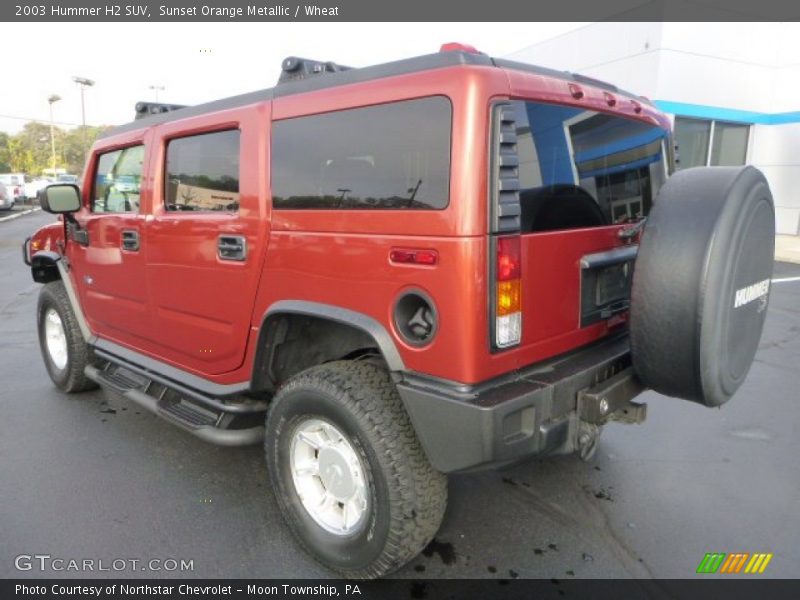 Sunset Orange Metallic / Wheat 2003 Hummer H2 SUV