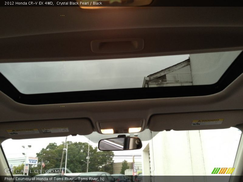 Crystal Black Pearl / Black 2012 Honda CR-V EX 4WD
