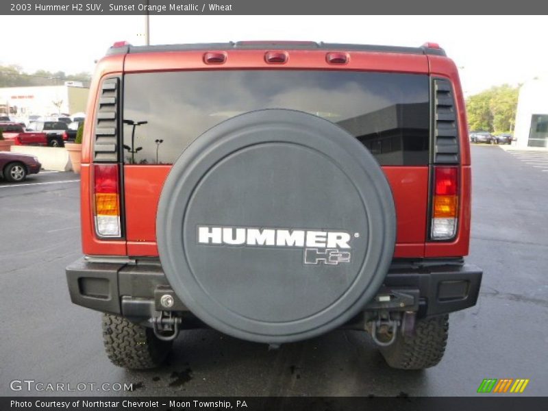 Sunset Orange Metallic / Wheat 2003 Hummer H2 SUV