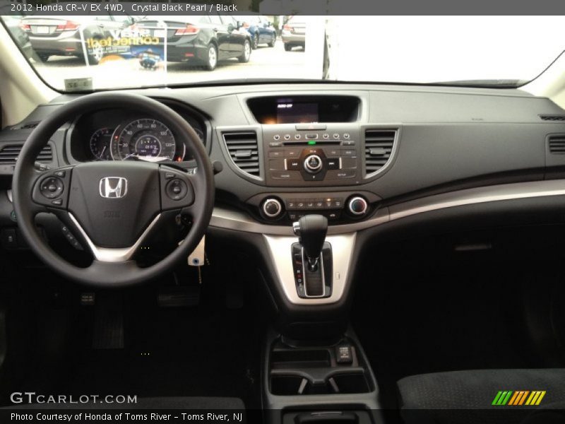 Crystal Black Pearl / Black 2012 Honda CR-V EX 4WD