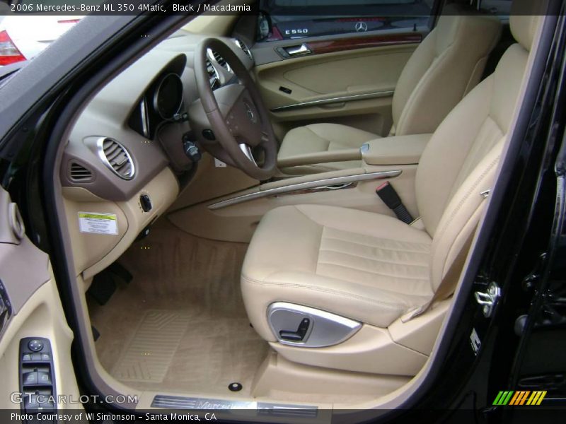 Black / Macadamia 2006 Mercedes-Benz ML 350 4Matic