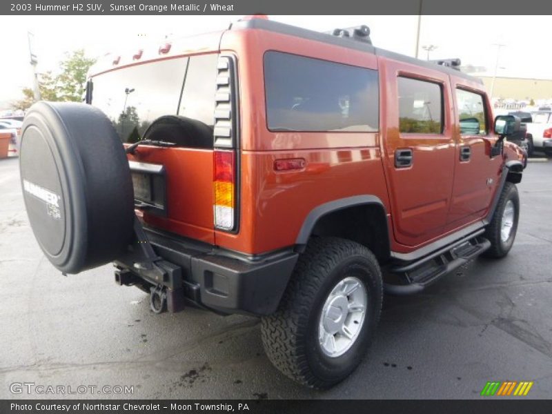 Sunset Orange Metallic / Wheat 2003 Hummer H2 SUV