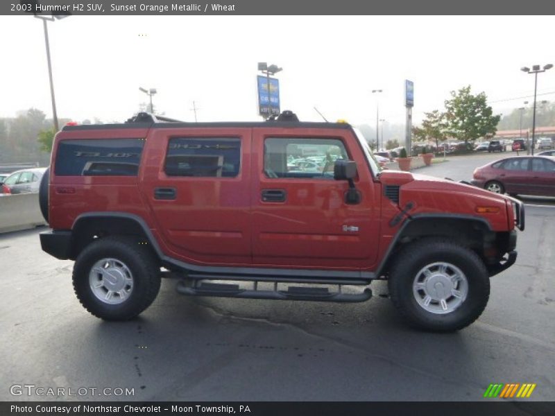 Sunset Orange Metallic / Wheat 2003 Hummer H2 SUV