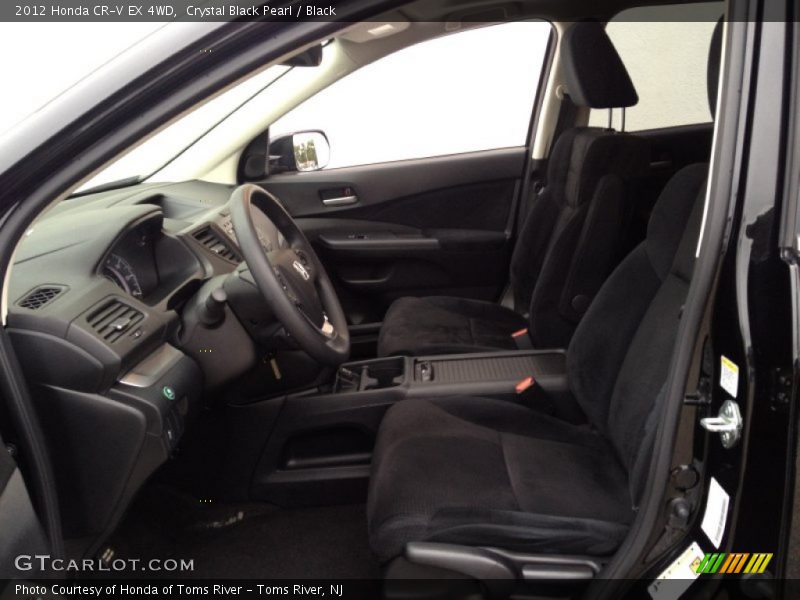 Crystal Black Pearl / Black 2012 Honda CR-V EX 4WD