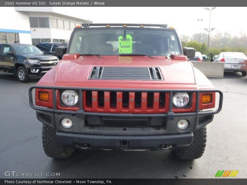 Sunset Orange Metallic / Wheat 2003 Hummer H2 SUV