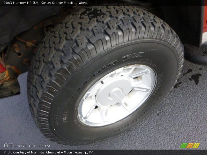 Sunset Orange Metallic / Wheat 2003 Hummer H2 SUV