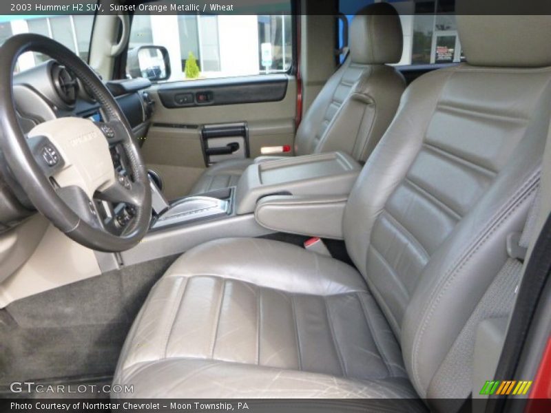 Sunset Orange Metallic / Wheat 2003 Hummer H2 SUV