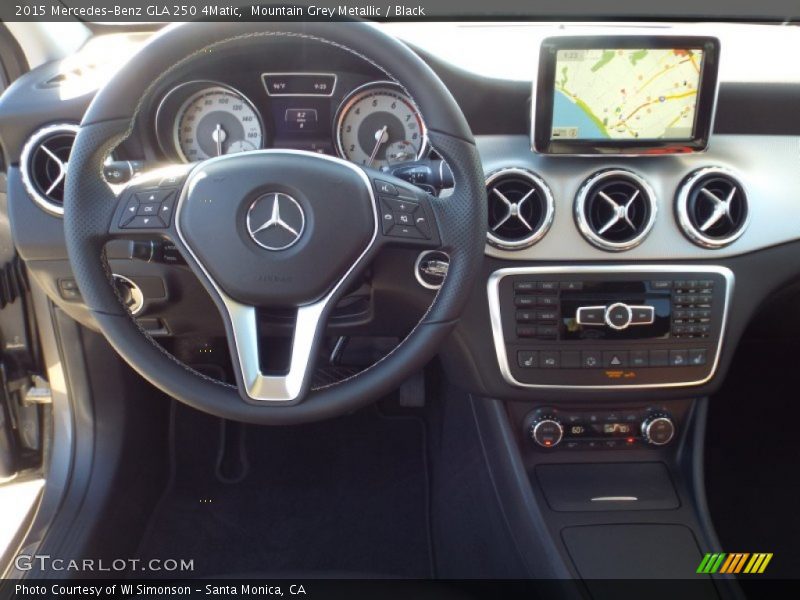 Mountain Grey Metallic / Black 2015 Mercedes-Benz GLA 250 4Matic