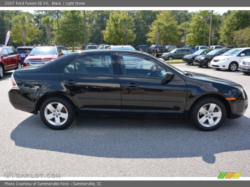 Black / Light Stone 2007 Ford Fusion SE V6
