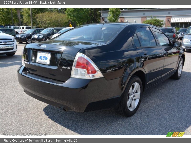 Black / Light Stone 2007 Ford Fusion SE V6