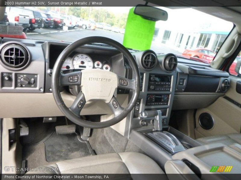Sunset Orange Metallic / Wheat 2003 Hummer H2 SUV