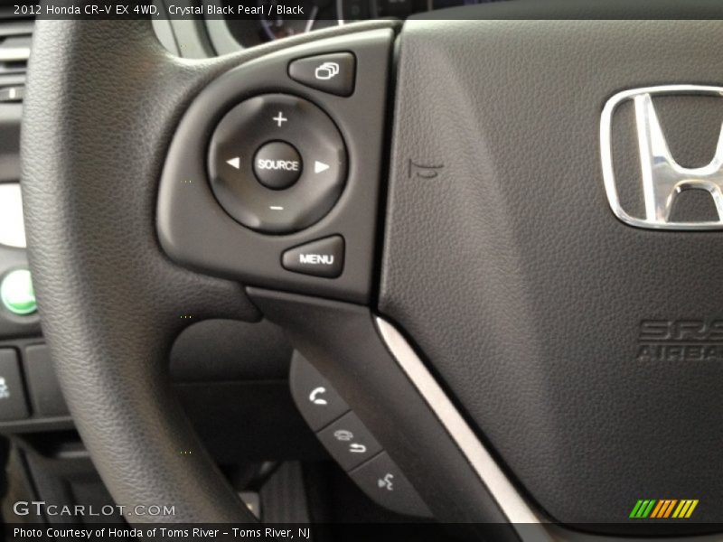 Crystal Black Pearl / Black 2012 Honda CR-V EX 4WD