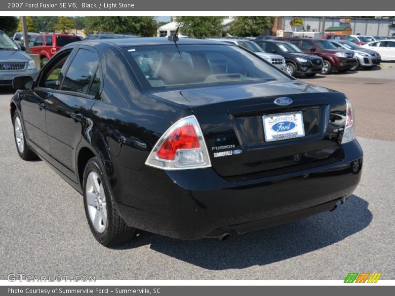 Black / Light Stone 2007 Ford Fusion SE V6