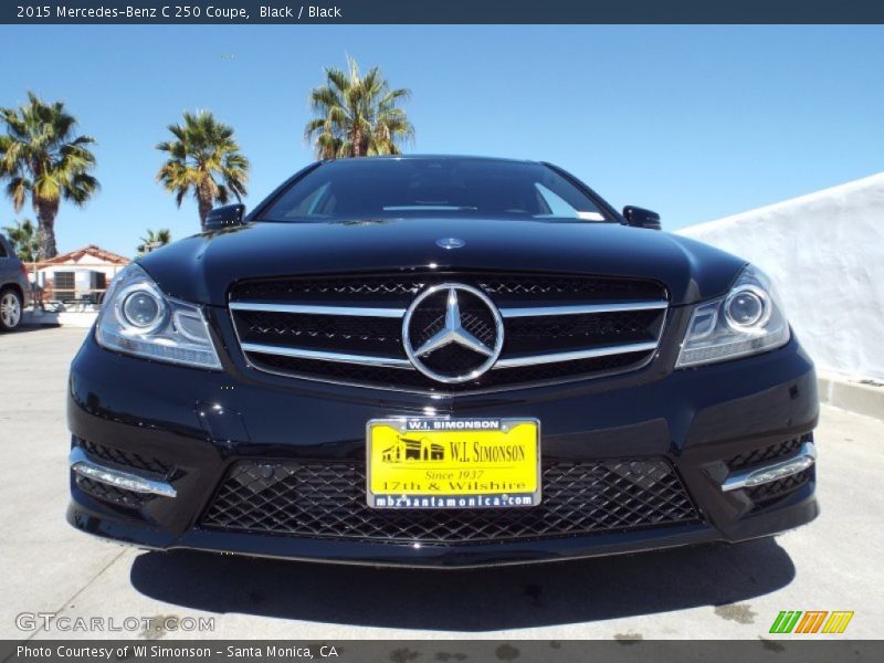 Black / Black 2015 Mercedes-Benz C 250 Coupe