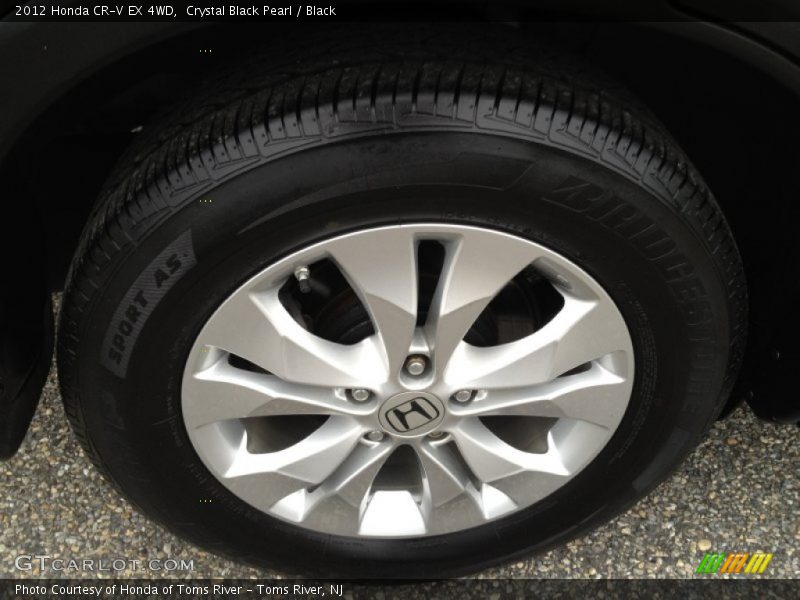 Crystal Black Pearl / Black 2012 Honda CR-V EX 4WD