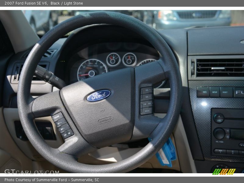 Black / Light Stone 2007 Ford Fusion SE V6