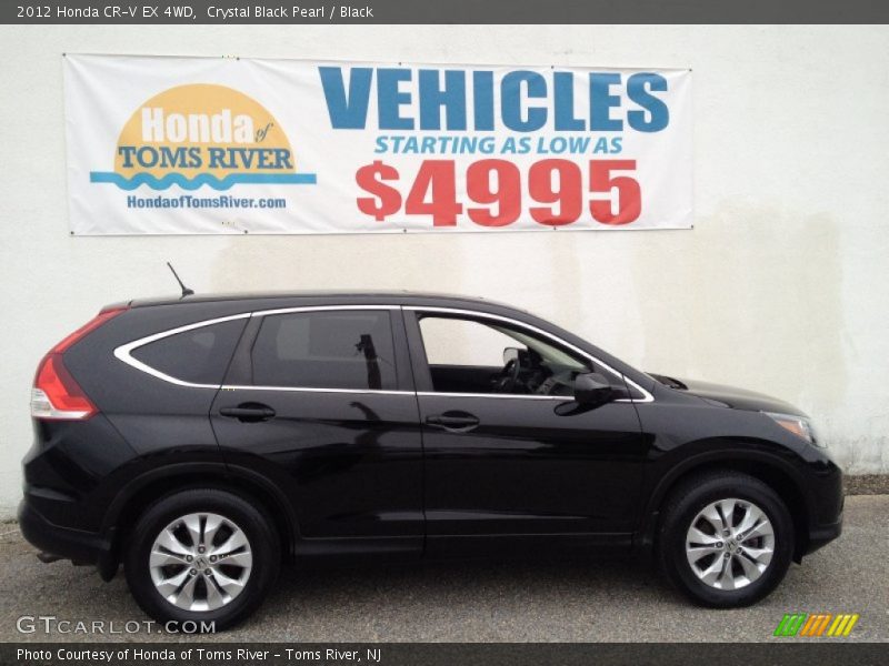 Crystal Black Pearl / Black 2012 Honda CR-V EX 4WD