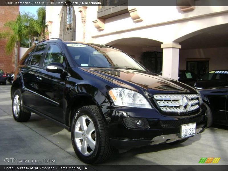 Black / Macadamia 2006 Mercedes-Benz ML 500 4Matic