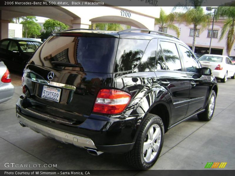 Black / Macadamia 2006 Mercedes-Benz ML 500 4Matic
