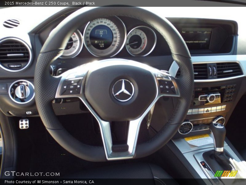 Black / Black 2015 Mercedes-Benz C 250 Coupe