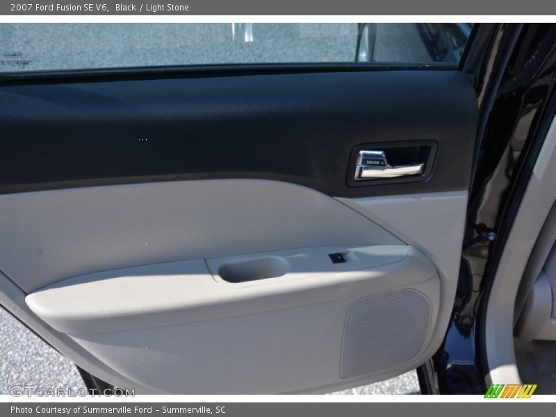 Black / Light Stone 2007 Ford Fusion SE V6