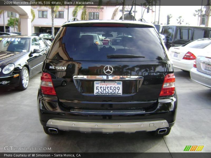 Black / Macadamia 2006 Mercedes-Benz ML 500 4Matic