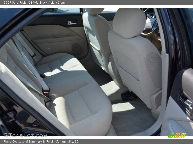Black / Light Stone 2007 Ford Fusion SE V6