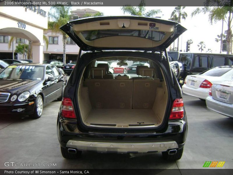 Black / Macadamia 2006 Mercedes-Benz ML 500 4Matic