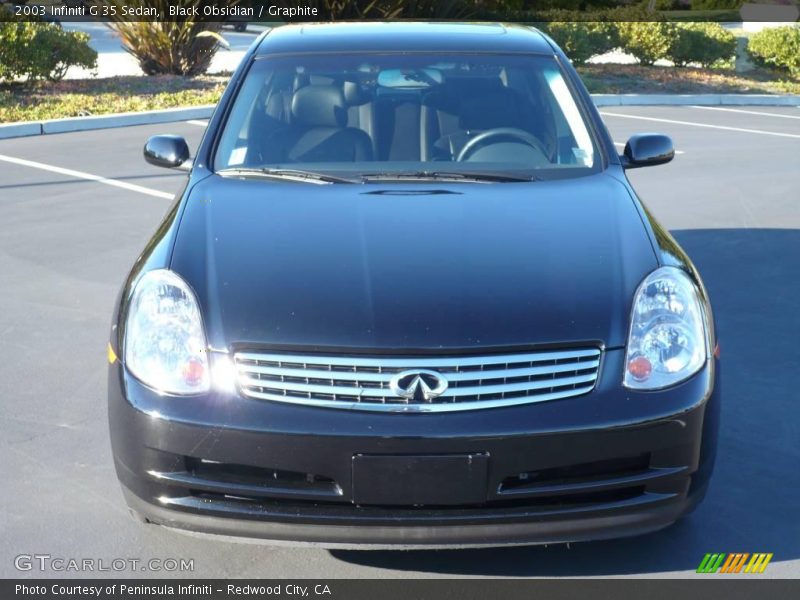 Black Obsidian / Graphite 2003 Infiniti G 35 Sedan