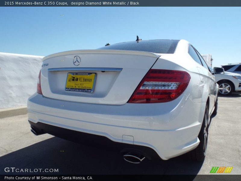 designo Diamond White Metallic / Black 2015 Mercedes-Benz C 350 Coupe