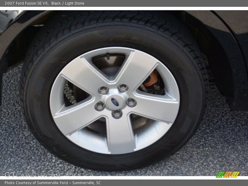 Black / Light Stone 2007 Ford Fusion SE V6