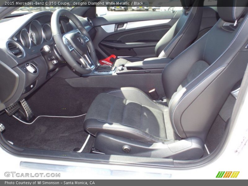 designo Diamond White Metallic / Black 2015 Mercedes-Benz C 350 Coupe